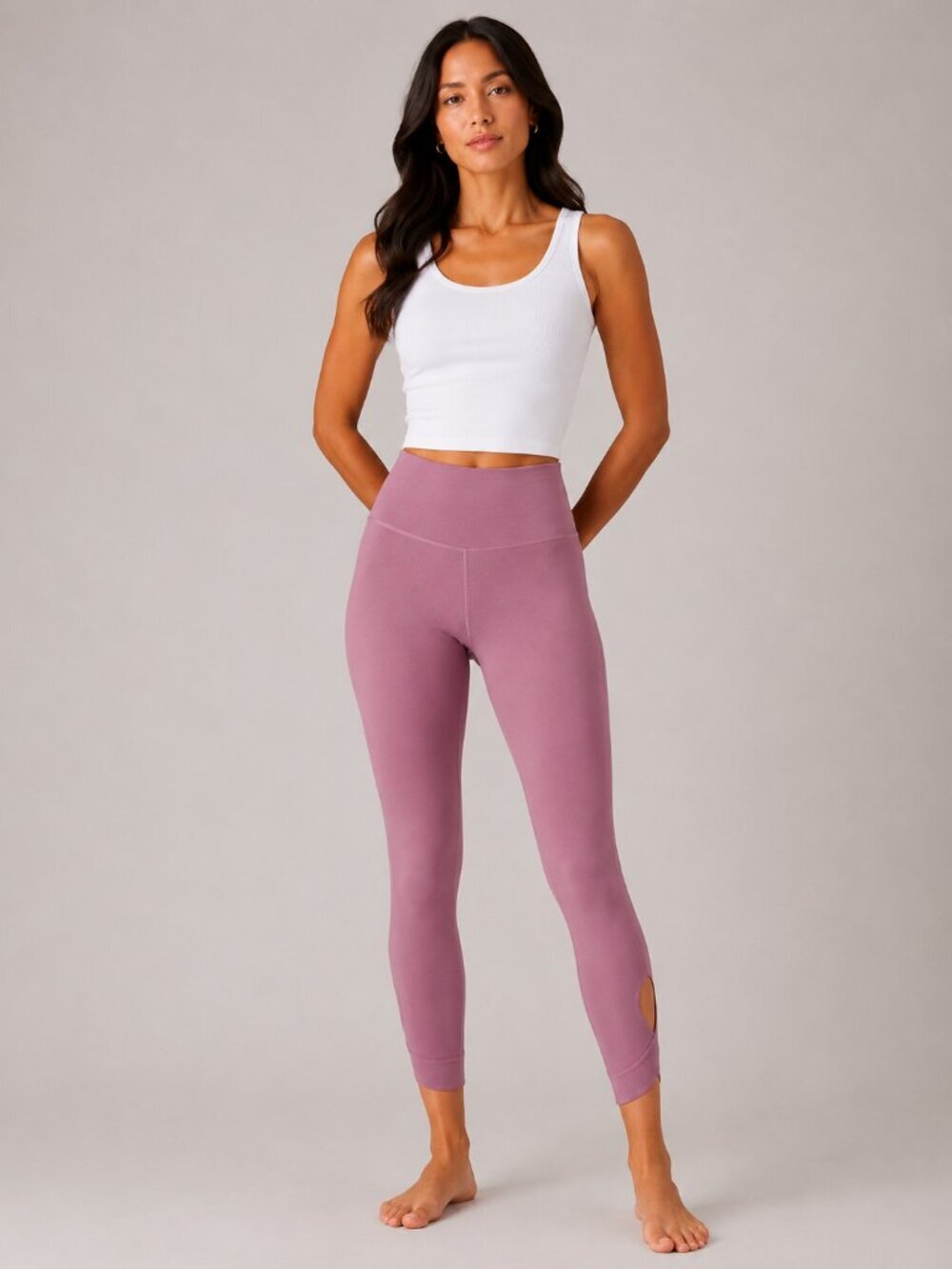 Old Navy Active Balance Go-Dry High Rise Cutout Leggings Womens M Pink